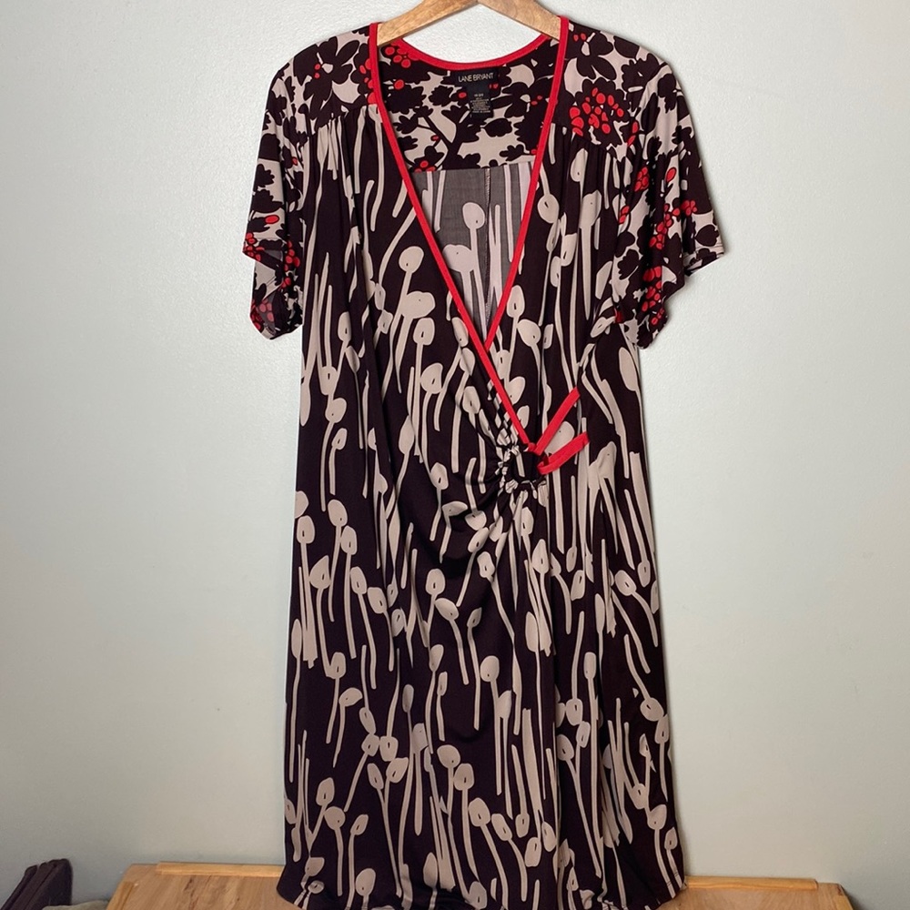 Lane Bryant Faux Wrap Midi Dress. Size 18/20